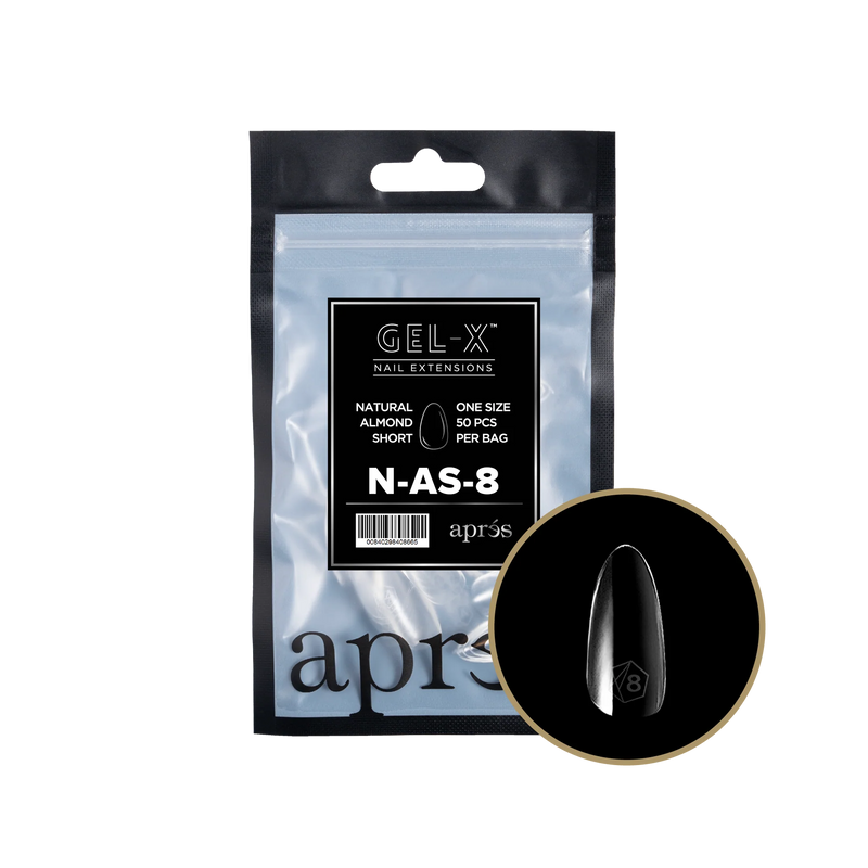 Aprés Refill Bags Natural Almond Short (50 cái/gói)