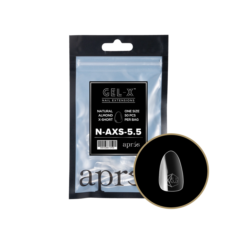 Aprés Gel-X® Natural Almond Extra Short Refill Bag (50pcs/pack)