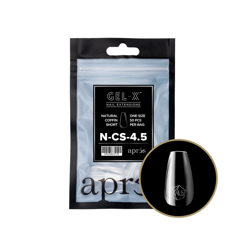 Aprés Gel-X® Natural Coffin Short Refill Bag (50pcs/pack)