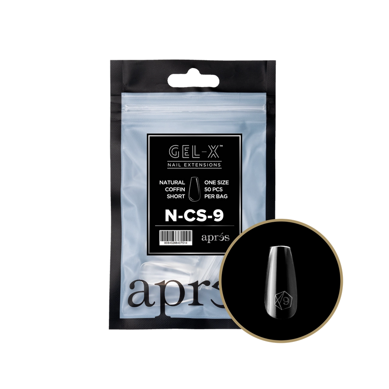 Aprés Gel-X® Natural Coffin Short Refill Bag (50pcs/pack)