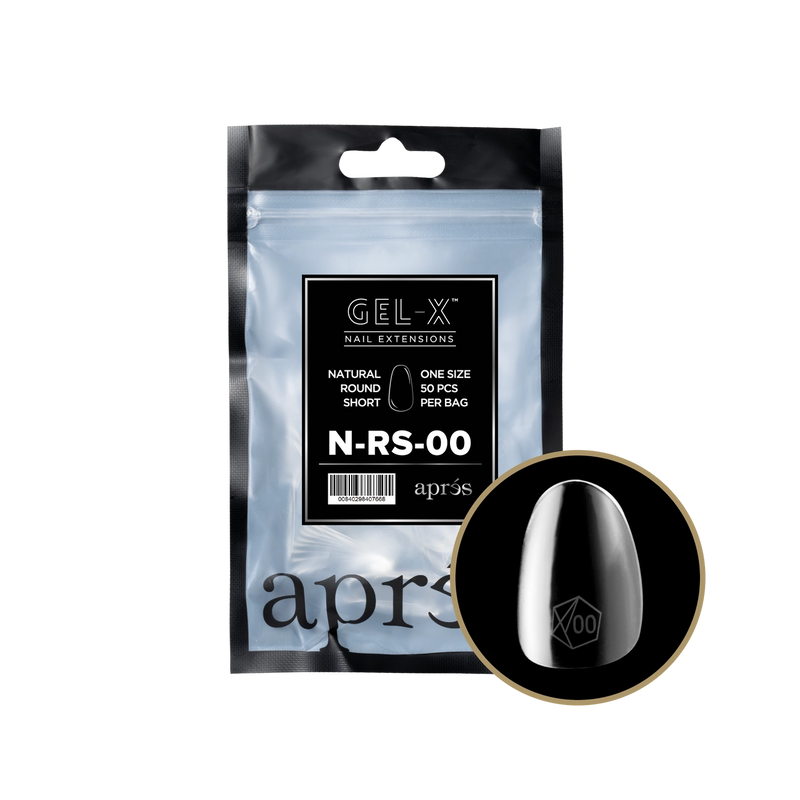 Túi Refill Aprés Natural Round Short (50 cái/gói) 