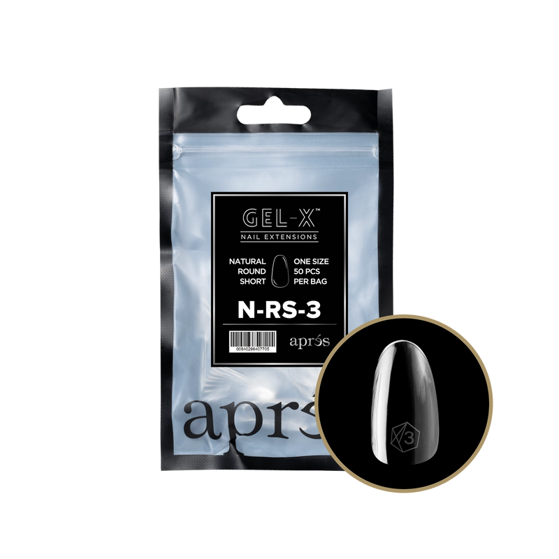 Túi Refill Aprés Natural Round Short (50 cái/gói) 