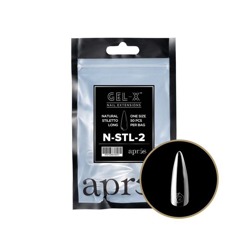 Aprés Refill Bags Natural Stiletto Long (50 cái/gói)