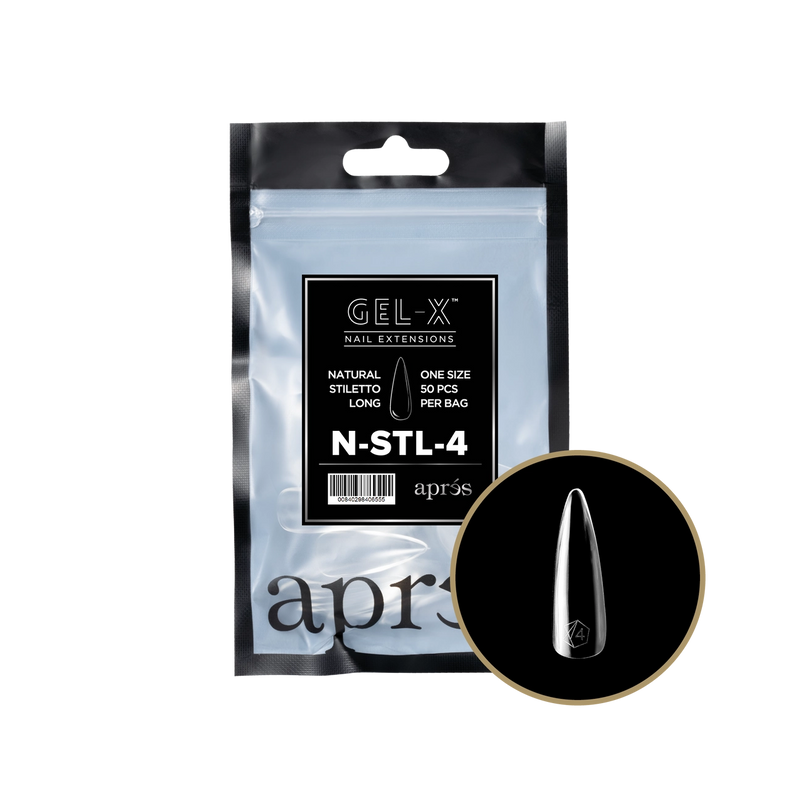 Aprés Refill Bags Natural Stiletto Long (50 cái/gói)