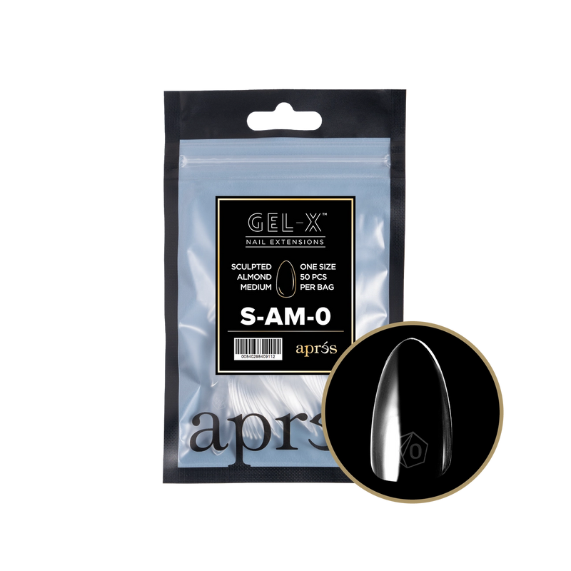 Aprés Gel-X® Sculpted Almond Medium Refill Bag (50pcs/pack)