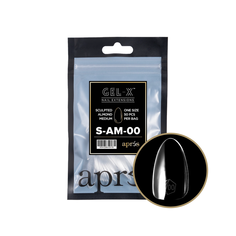 Aprés Gel-X® Sculpted Almond Medium Refill Bag (50pcs/pack)