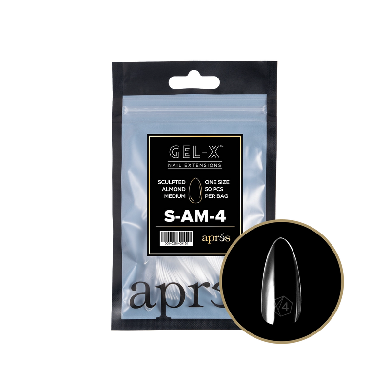 Aprés Gel-X® Sculpted Almond Medium Refill Bag (50pcs/pack)