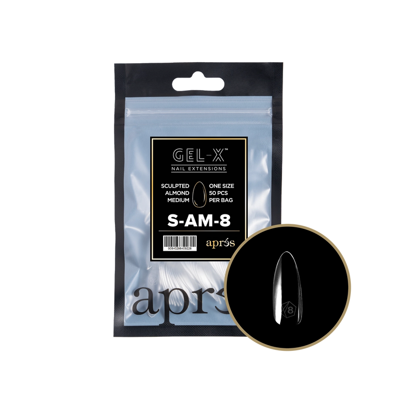 Aprés Gel-X® Sculpted Almond Medium Refill Bag (50pcs/pack)