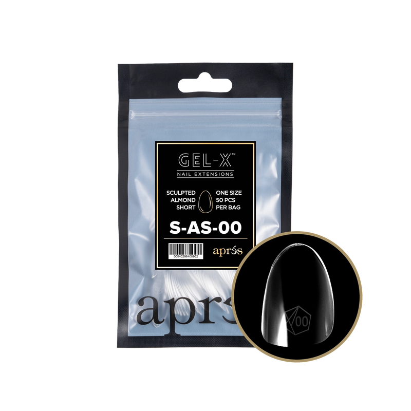 Aprés Gel-X® Sculpted Almond Short Refill Bag (50pcs/pack)