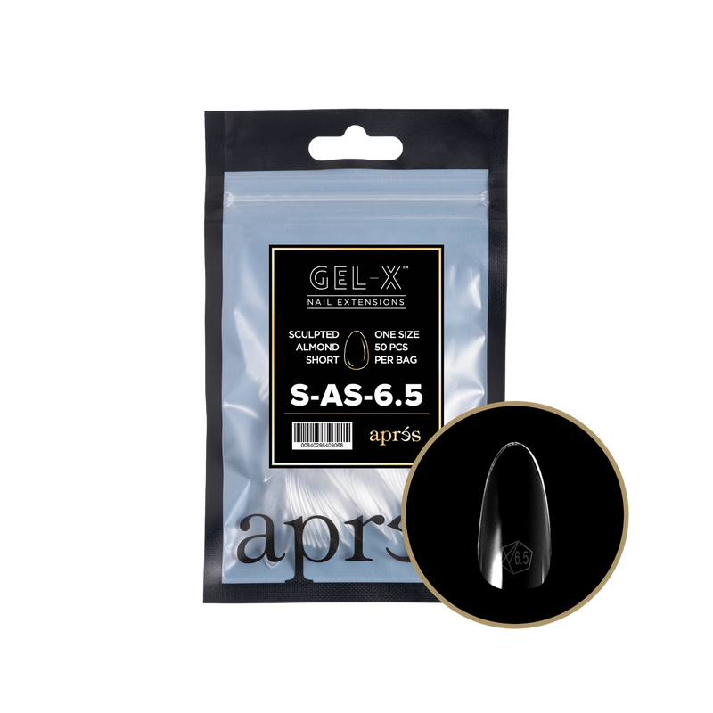 Aprés Gel-X® Sculpted Almond Short Refill Bag (50pcs/pack)