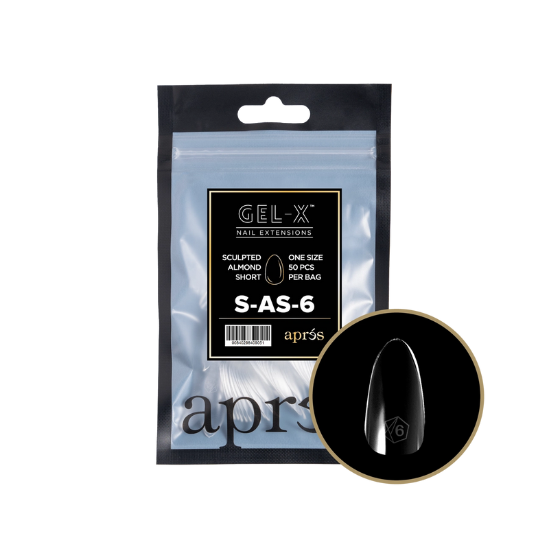 Aprés Gel-X® Sculpted Almond Short Refill Bag (50pcs/pack)