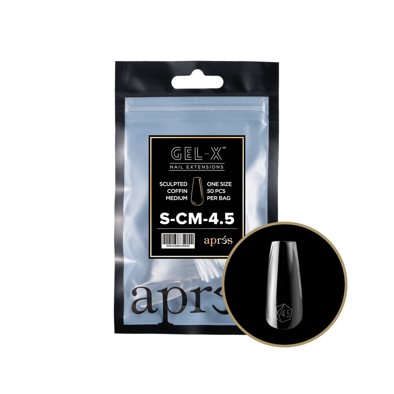 Aprés Gel-X® Sculpted Coffin Medium Refill Bag (50pcs/pack)