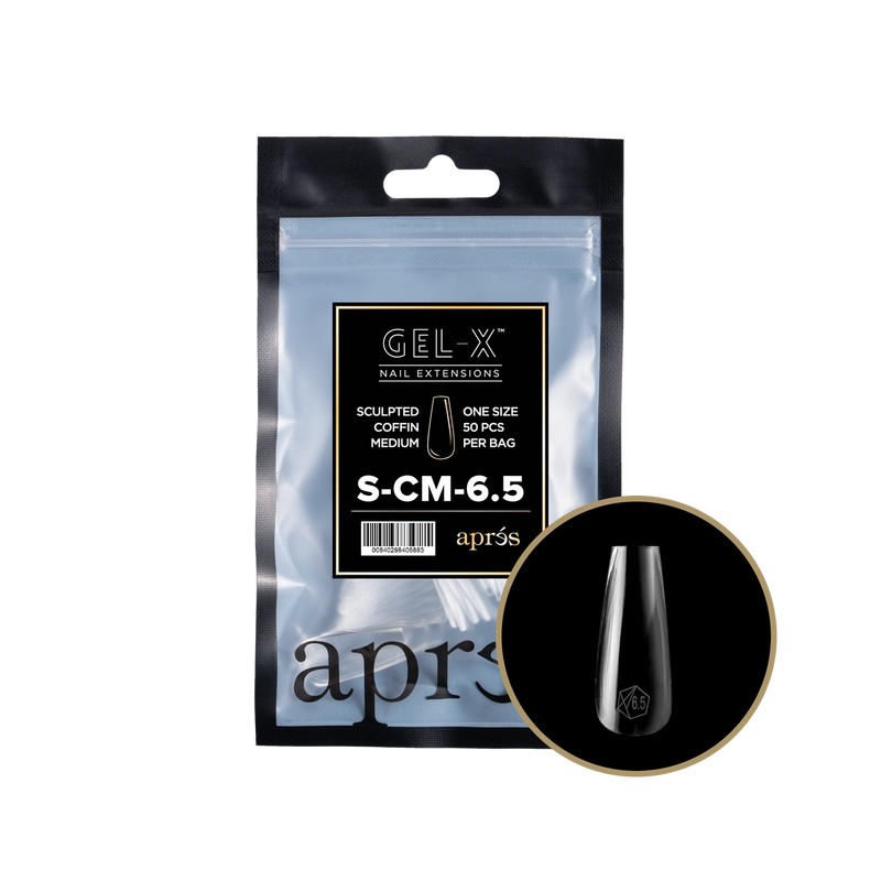 Aprés Gel-X® Sculpted Coffin Medium Refill Bag (50pcs/pack)