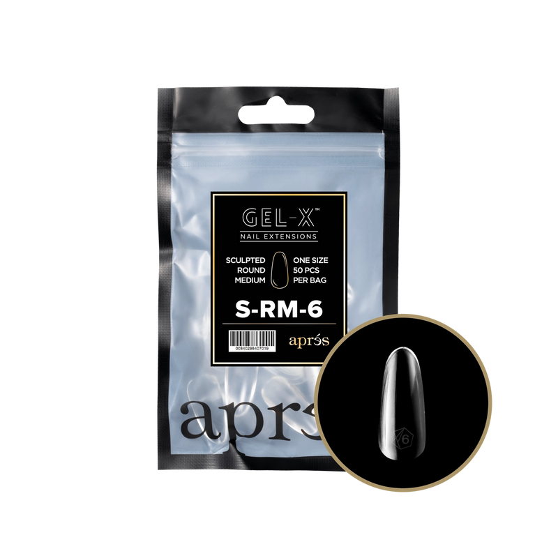 Aprés Gel-X® Sculpted Round Short Refill Bag (50pcs/pack)