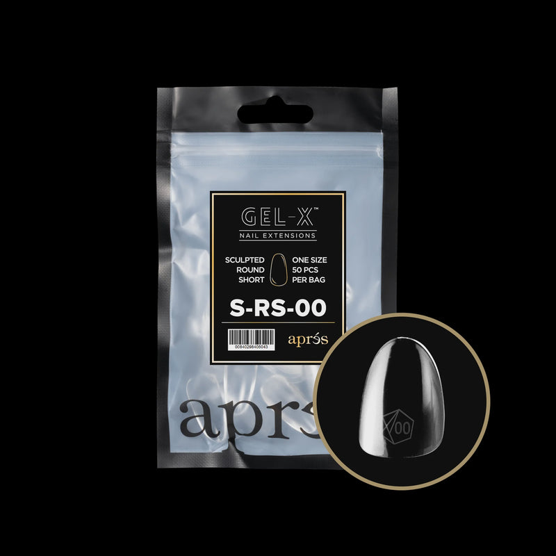 Aprés Gel-X® Sculpted Round Short Refill Bag (50pcs/pack)
