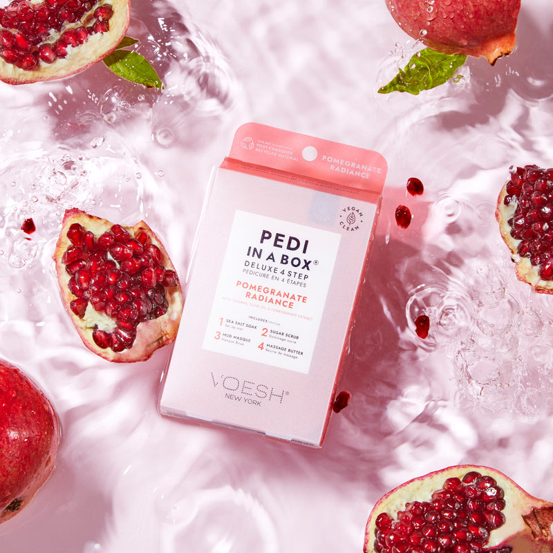 Voesh - Pedi in a Box 4 Steps Pomegranate Radiance (box/50pcs)