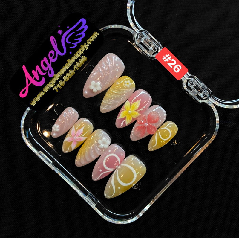 Angelina Handmade Custom Press-On | 001-029 - Angelina Nail Supply NYC