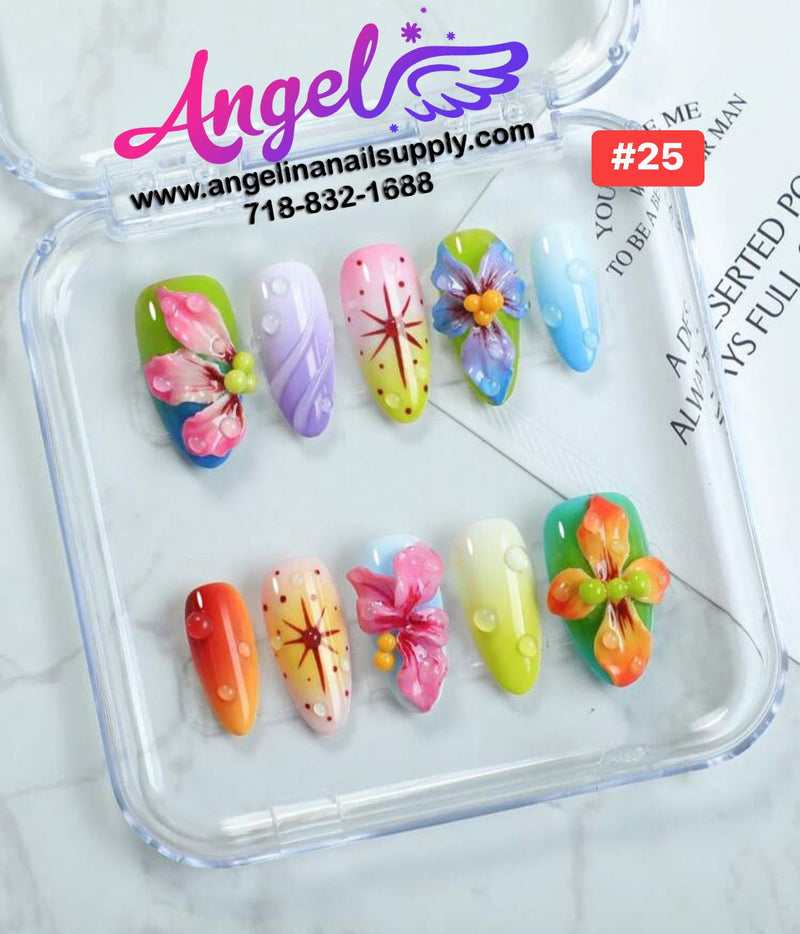 Angelina Handmade Custom Press-On | 001-029 - Angelina Nail Supply NYC