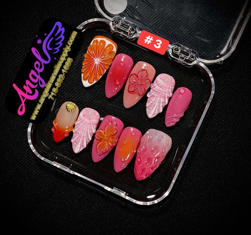 Angelina Handmade Custom Press-On | 001-029 - Angelina Nail Supply NYC