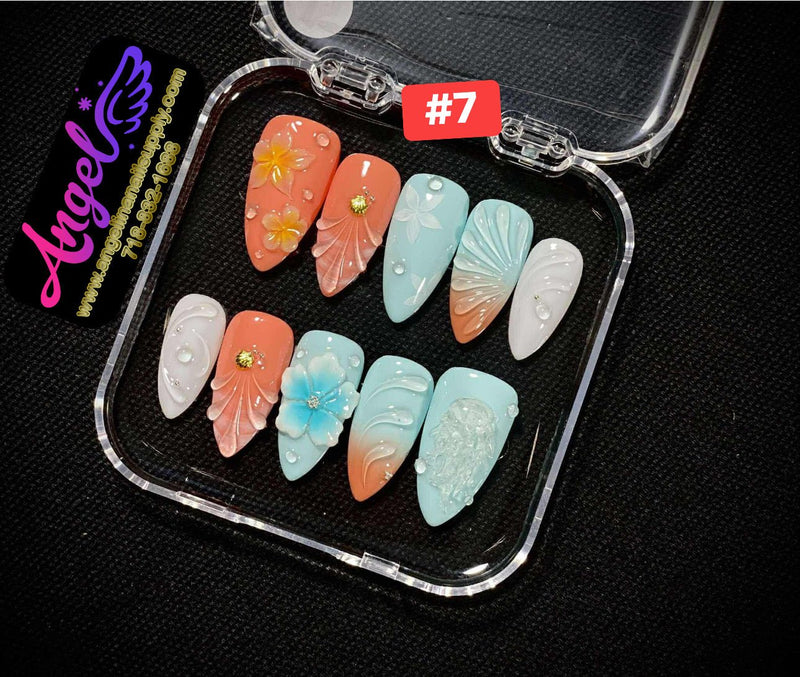 Angelina Handmade Custom Press-On | 001-029 - Angelina Nail Supply NYC