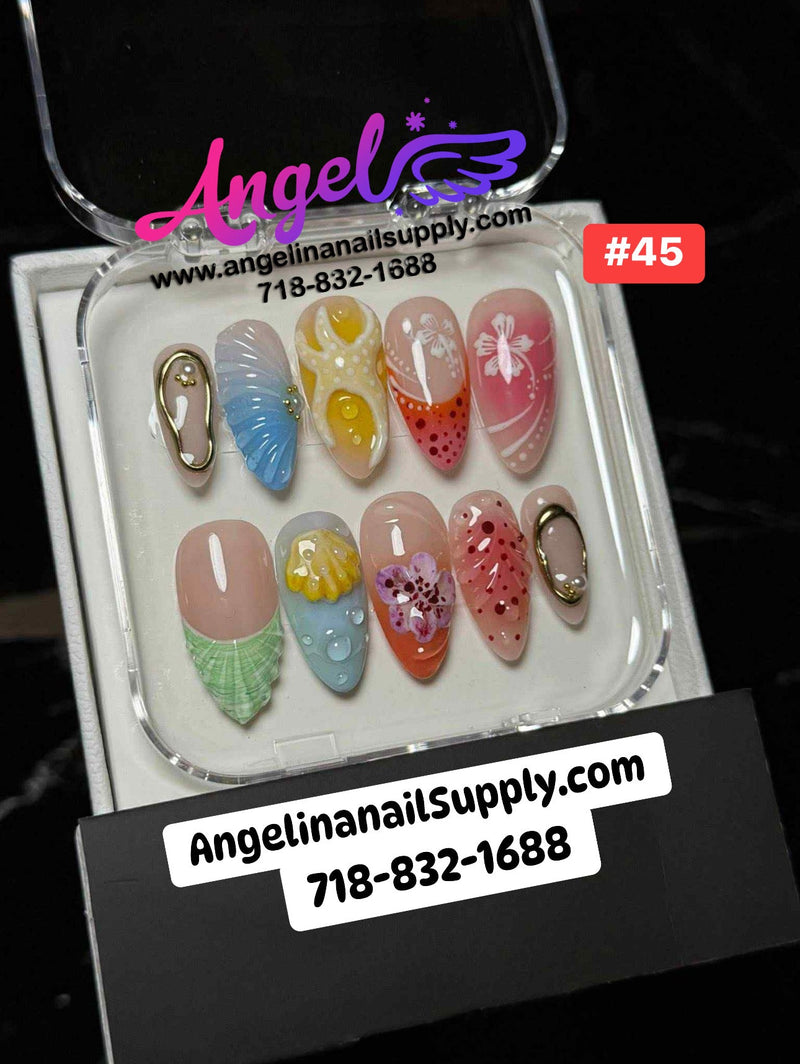 Angelina Handmade Custom Press-On | 030-059 - Angelina Nail Supply NYC