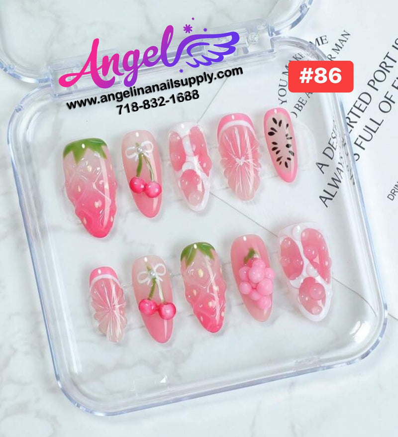 Angelina Handmade Custom Press-On | 060-089 - Angelina Nail Supply NYC