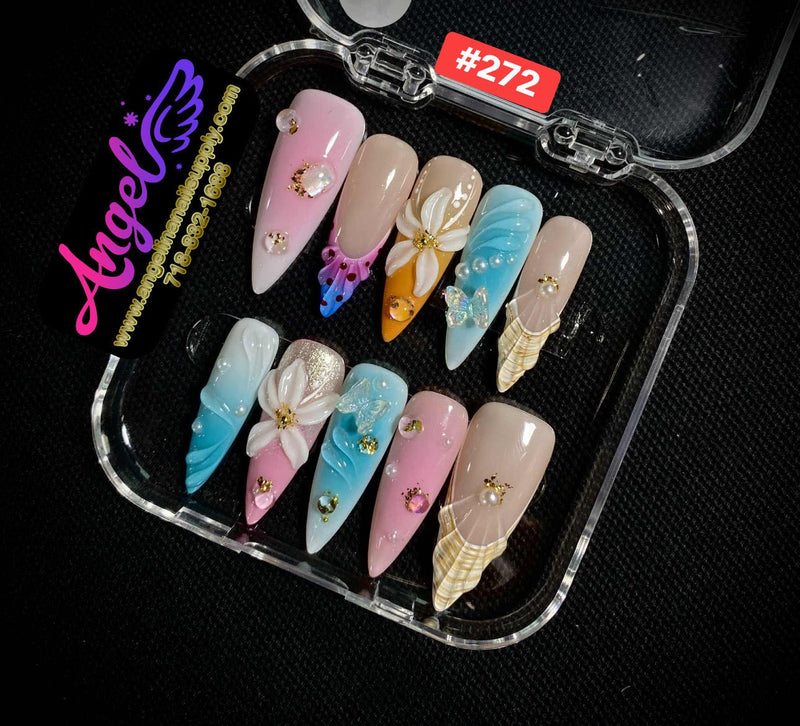 Angelina Handmade Custom Press-On | 270-299 - Angelina Nail Supply NYC