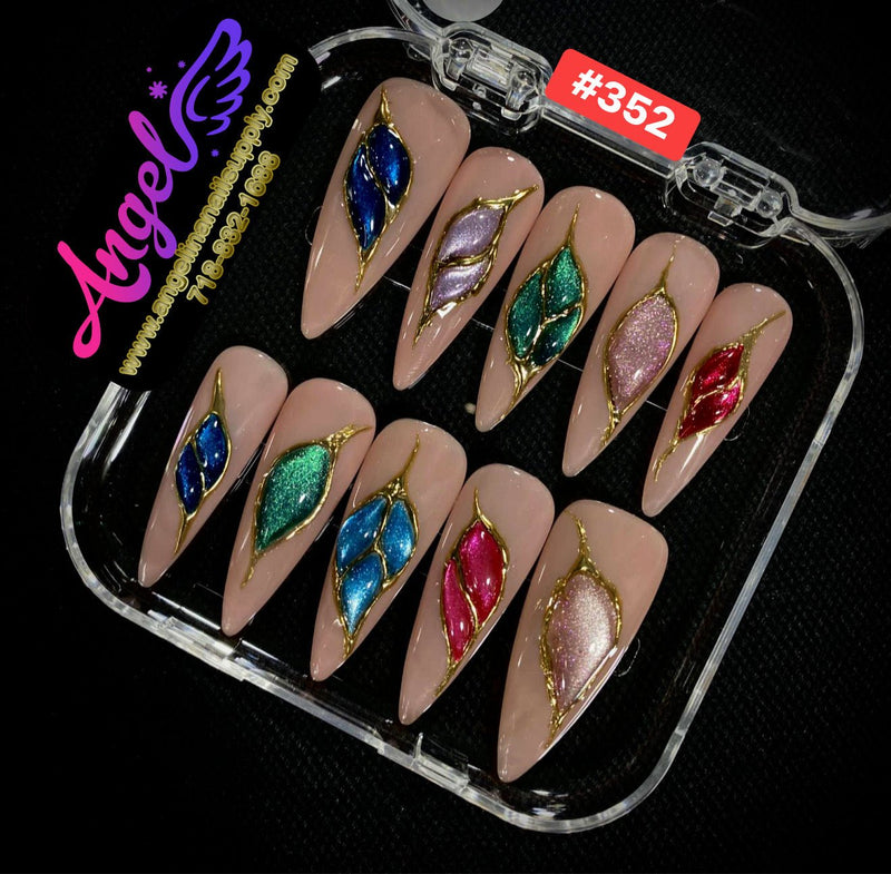 Angelina Handmade Custom Press-On | 330-359 - Angelina Nail Supply NYC