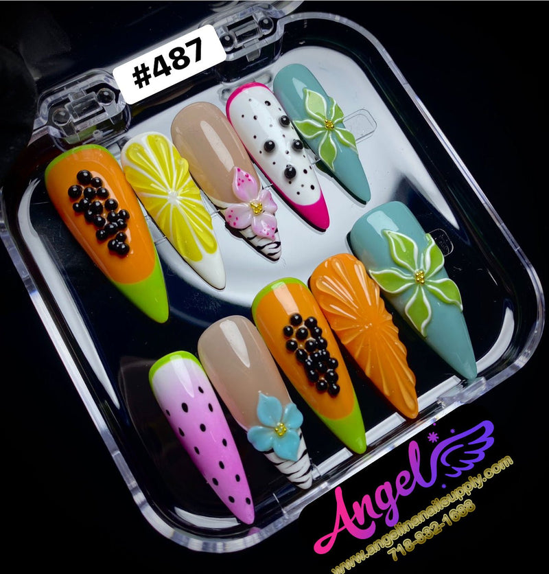 Angelina Handmade Custom Press-On | 480-509 - Angelina Nail Supply NYC