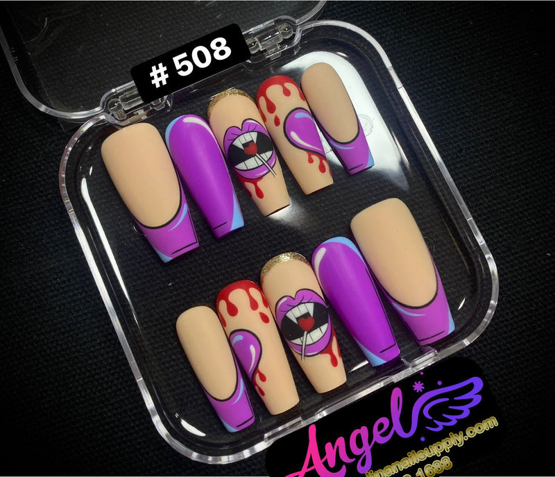 Angelina Handmade Custom Press-On | 480-509 - Angelina Nail Supply NYC