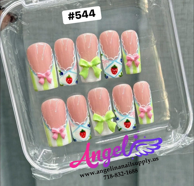 Angelina Handmade Custom Press-On 544 - Angelina Nail Supply NYC