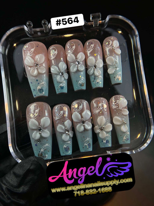 Angelina Handmade Custom Press-On 564 - Angelina Nail Supply NYC