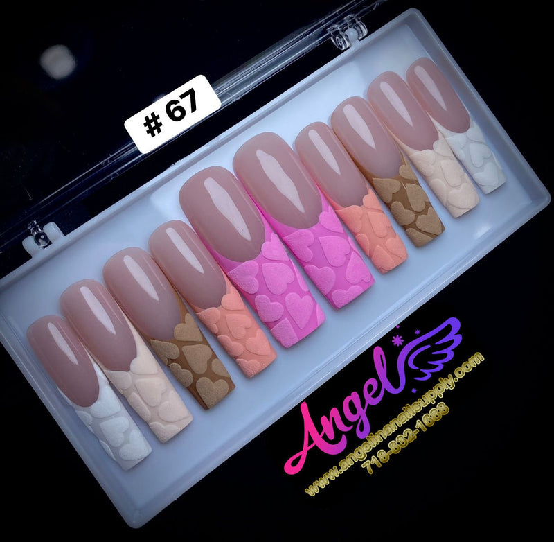 Angelina Handmade Custom Press-On | Long Nail Design 060-089 - Angelina Nail Supply NYC