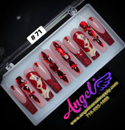 Angelina Handmade Custom Press-On | Long Nail Design 060-089 - Angelina Nail Supply NYC