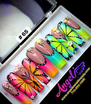 Angelina Handmade Custom Press-On | Long Nail Design 060-089 - Angelina Nail Supply NYC