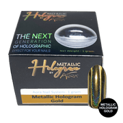Aora Chrome Powder Metalic Holo-Gold - Angelina Nail Supply NYC