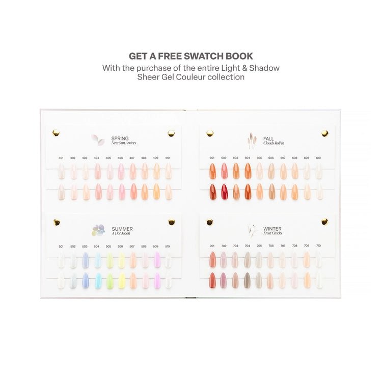 Aprés Gel Sheer Couleur Light and Shadow 40 Color Collection - Angelina Nail Supply NYC