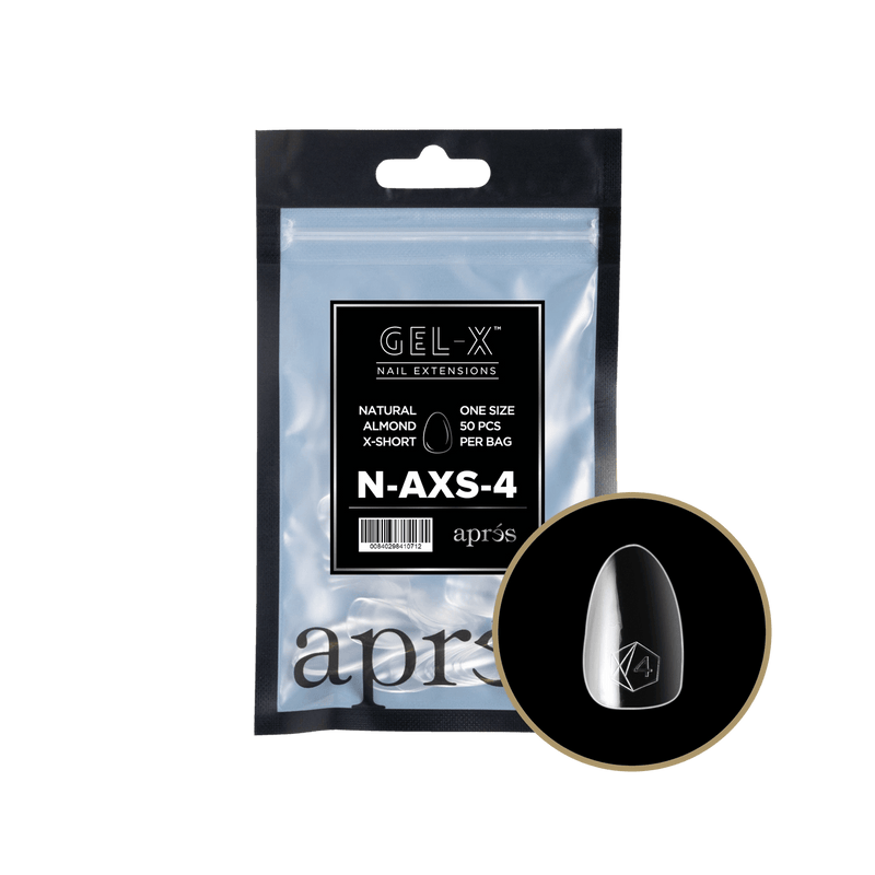 Aprés Gel-X® Natural Almond Extra Short Refill Bag (50pcs/pack) - Angelina Nail Supply NYC