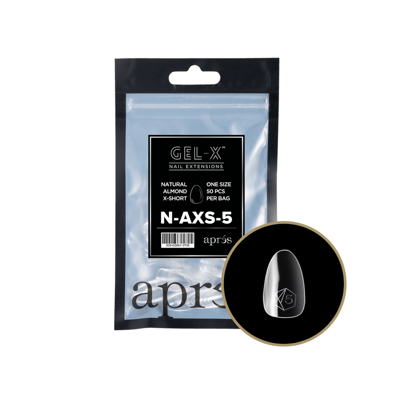 Aprés Gel-X® Natural Almond Extra Short Refill Bag (50pcs/pack) - Angelina Nail Supply NYC