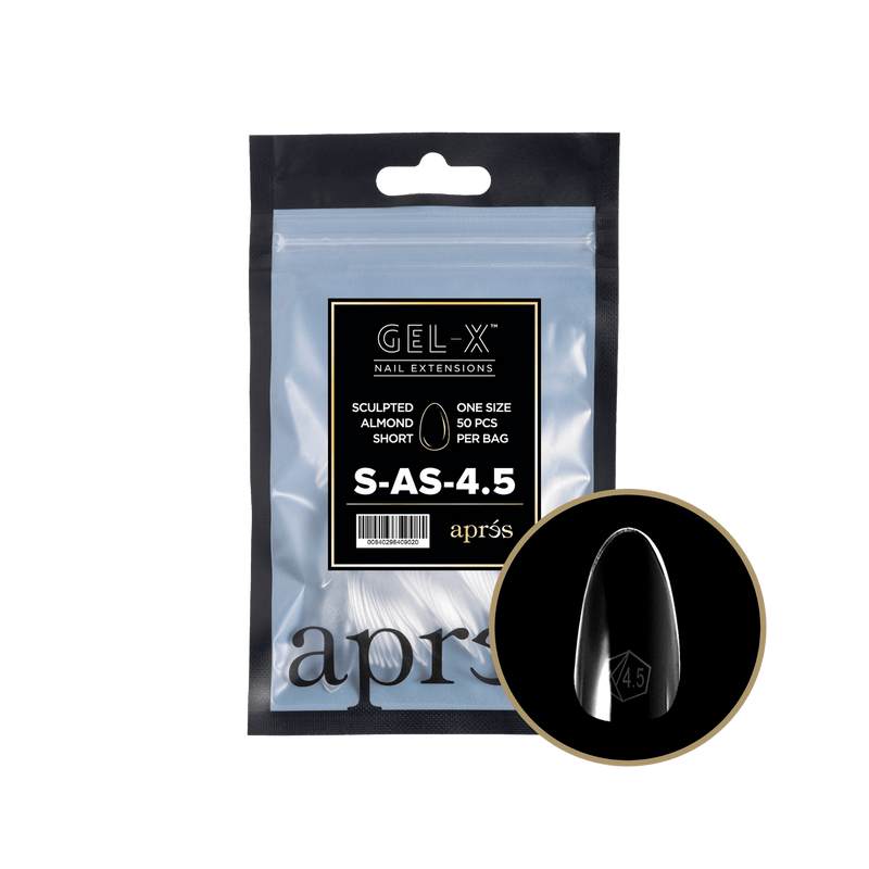Aprés Gel-X® Sculpted Almond Short Refill Bag (50pcs/pack) - Angelina Nail Supply NYC