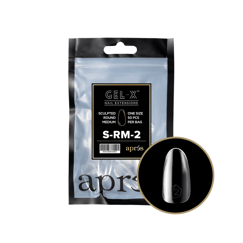Aprés Gel-X® Sculpted Round Short Refill Bag (50pcs/pack) - Angelina Nail Supply NYC