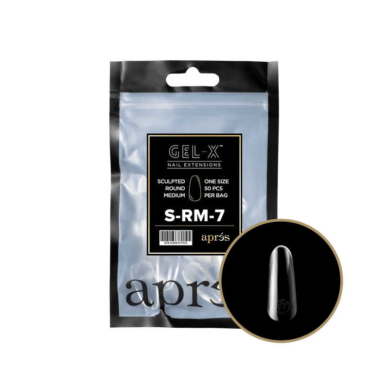 Aprés Gel-X® Sculpted Round Short Refill Bag (50pcs/pack) - Angelina Nail Supply NYC