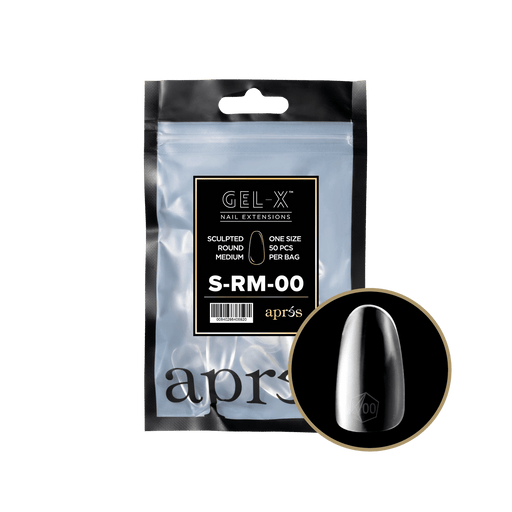 Aprés Gel-X® Sculpted Round Short Refill Bag (50pcs/pack) - Angelina Nail Supply NYC