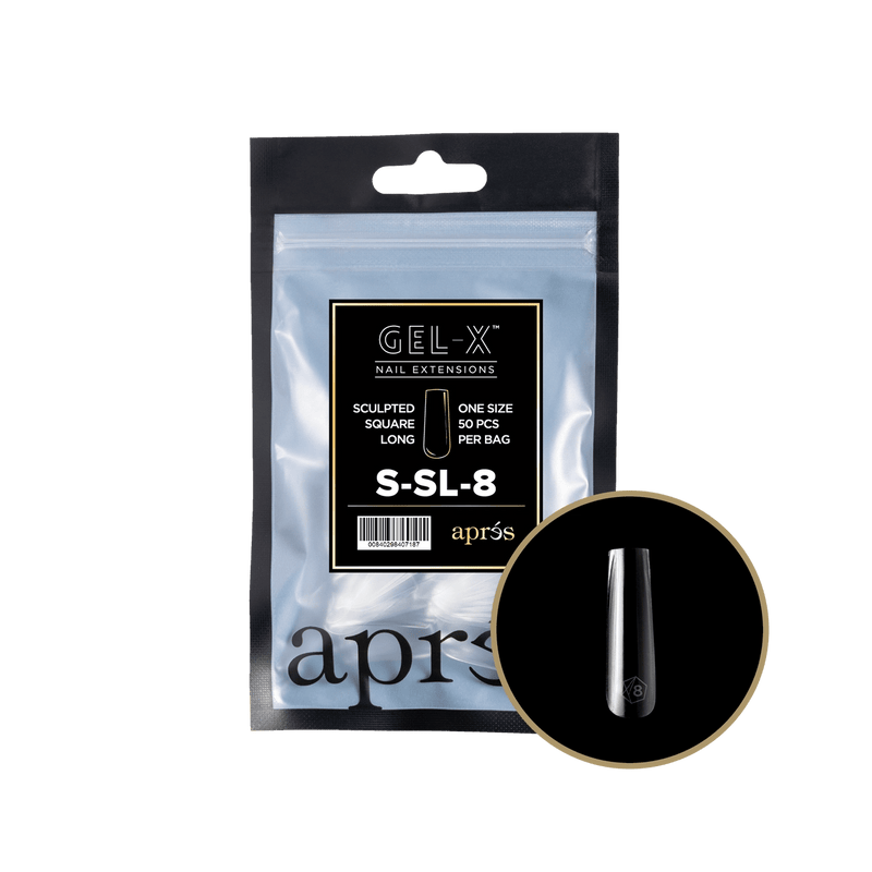 Aprés Gel-X® Sculpted Square Long Refill Bag (50pcs/pack) - Angelina Nail Supply NYC