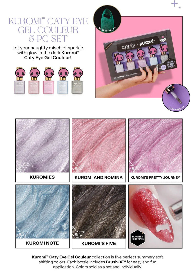 Aprés Kuromi™ Caty Eye Gel Couleur - Angelina Nail Supply NYC