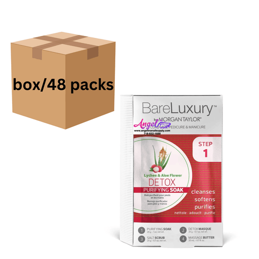 Bare Luxury 4 in 1 Spa | Box 48 pcs | Lychee & Aloe Flower - Angelina Nail Supply NYC