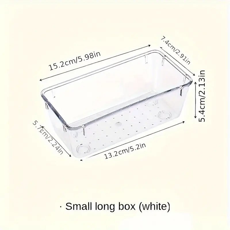 Clear Plastic Organizers Drawer With Non-Slip Pads - Angelina Nail Supply NYC