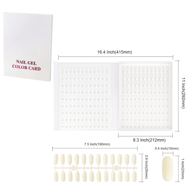 Color Chart Book for Display Gel, Polish & Powder Color - Angelina Nail Supply NYC