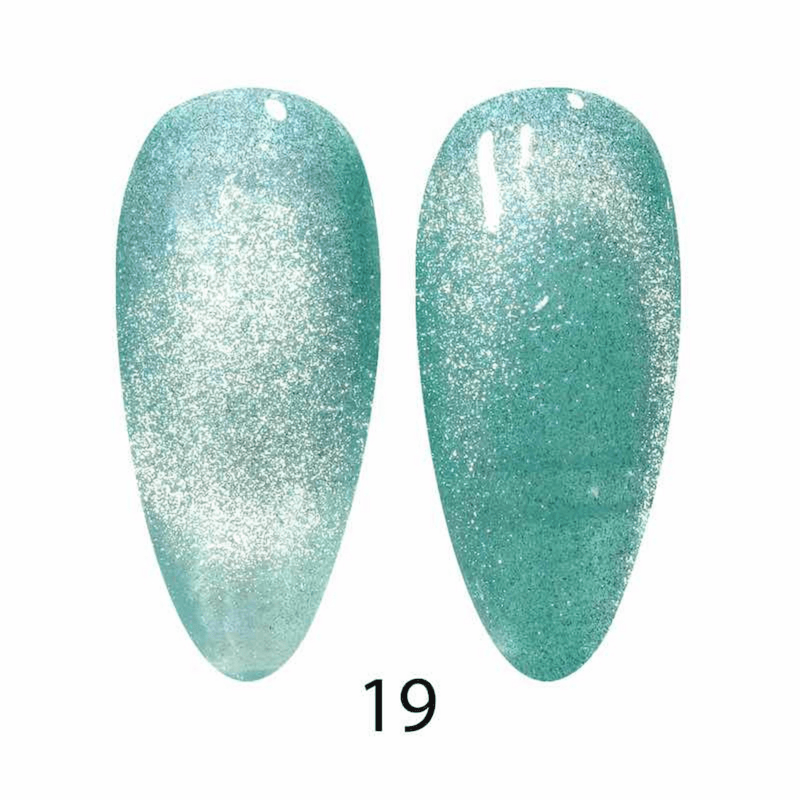 DC 9D Cat Eyes 19 Aqua Freckles - Angelina Nail Supply NYC