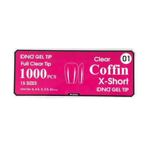 DND Clear Gel Tips - Pro Box (1000pcs) - Angelina Nail Supply NYC